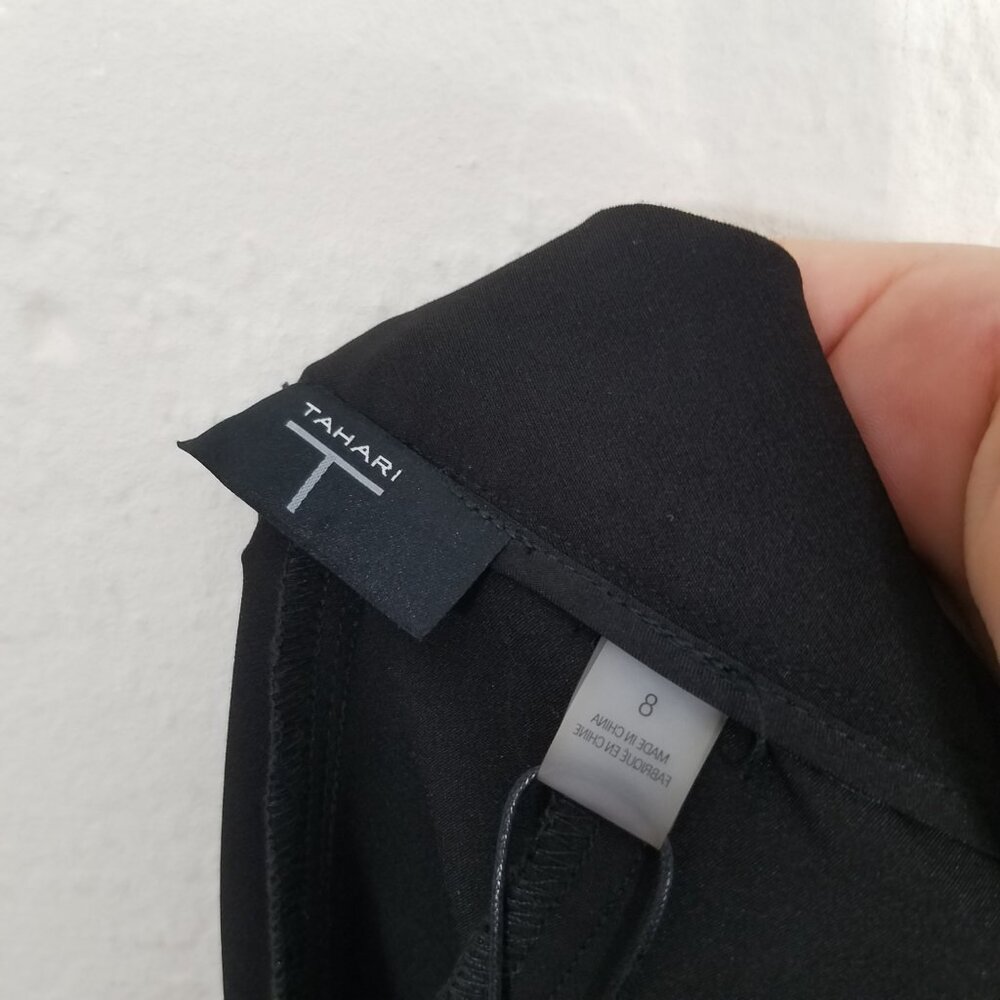 NWT T Tahari High Rise Dress Pants Black Size 8 - Picture 7 of 8